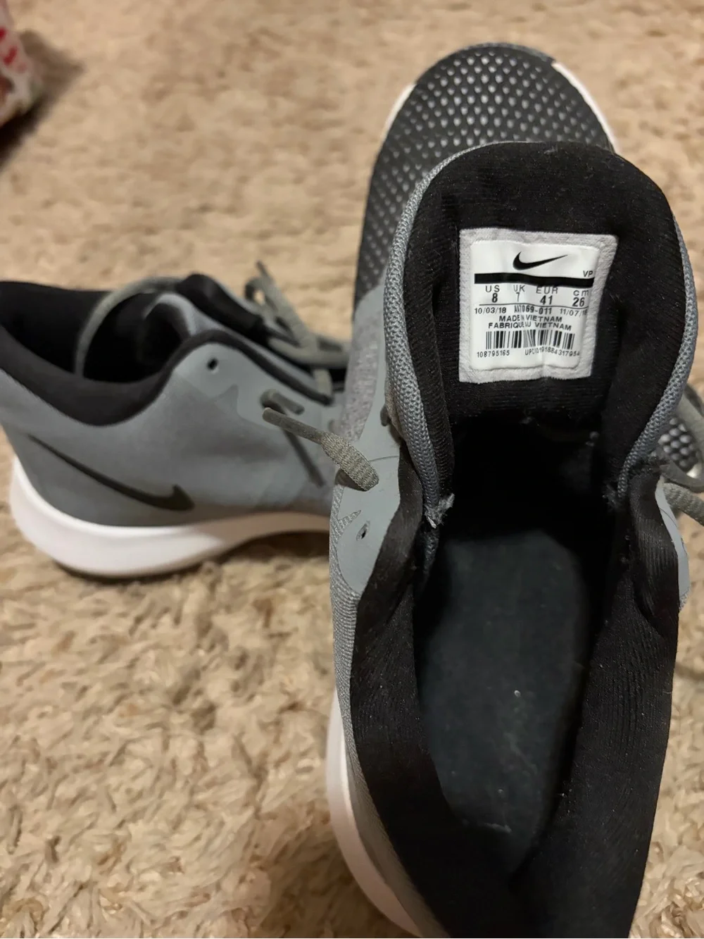 Nike Women’s Gray and Black Air Precision Training Shoes